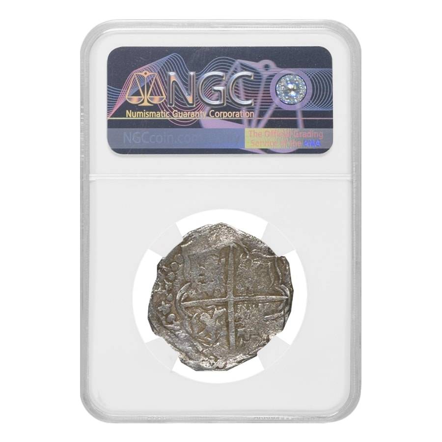 1618-21 P M Colonial Bolivia Philip III 4 Reales Silver Coin NGC F15 